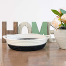 Small Black Cotton Rope Woven Home Storage Baskets - Set of 2 - Fry's Superstore