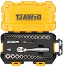 Socket Set, 3/8-Inch Drive, SAE/Metric, 34-Piece, DEWALT (DWMT73804) - Fry's Superstore