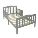 Toddler Size Wood Bed for Kids With Safety Guardrails - Fry's Superstore