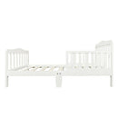 Toddler Size Wood Bed for Kids With Safety Guardrails - Fry's Superstore