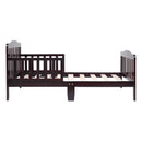 Toddler Size Wood Bed for Kids With Safety Guardrails - Fry's Superstore