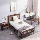 Twin-Size Wooden Bed Frame Walnut - Fry's Superstore