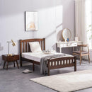 Twin-Size Wooden Bed Frame Walnut - Fry's Superstore