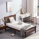 Twin-Size Wooden Bed Frame Walnut - Fry's Superstore