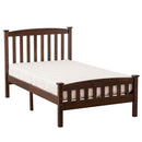 Twin-Size Wooden Bed Frame Walnut - Fry's Superstore