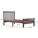 Twin-Size Wooden Bed Frame Walnut - Fry's Superstore