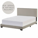 Upholstered Platform Bed Frame Full-Size Light Gray - Fry's Superstore