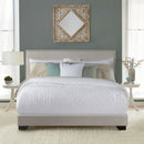 Upholstered Platform Bed Frame Full-Size Light Gray - Fry's Superstore