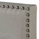 Upholstered Platform Bed Frame Full-Size Light Gray - Fry's Superstore