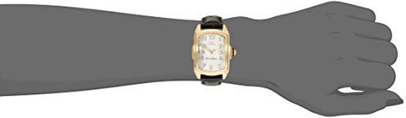 Women's Lupah White Mother-Of-Pearl Dial Black Patent Leather Watch - Fry's Superstore